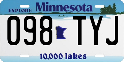 MN license plate 098TYJ