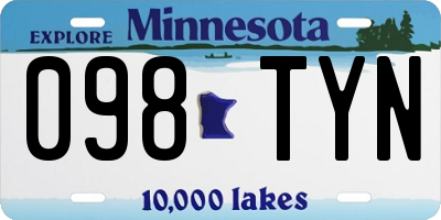 MN license plate 098TYN
