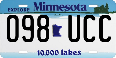 MN license plate 098UCC