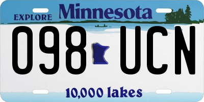 MN license plate 098UCN