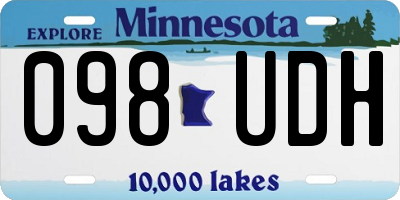 MN license plate 098UDH
