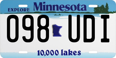 MN license plate 098UDI