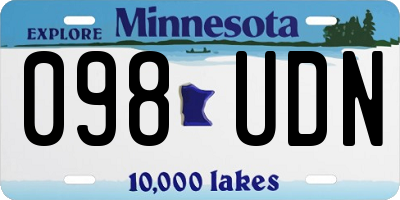 MN license plate 098UDN