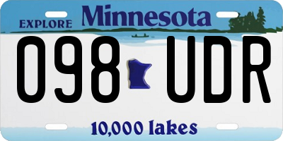 MN license plate 098UDR