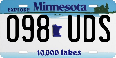 MN license plate 098UDS