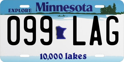 MN license plate 099LAG