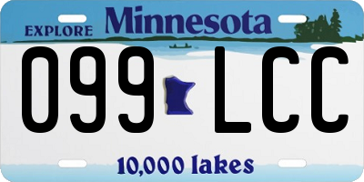 MN license plate 099LCC