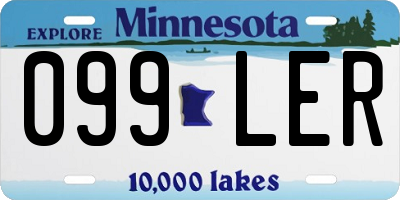 MN license plate 099LER