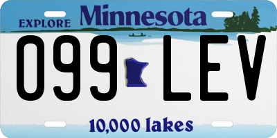 MN license plate 099LEV
