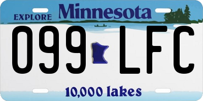 MN license plate 099LFC