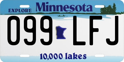 MN license plate 099LFJ