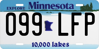 MN license plate 099LFP