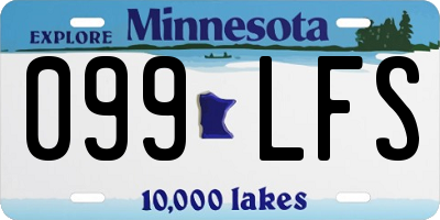 MN license plate 099LFS