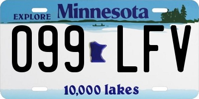 MN license plate 099LFV