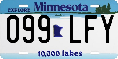 MN license plate 099LFY