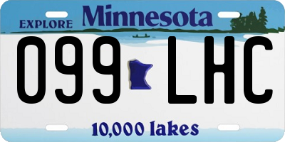 MN license plate 099LHC