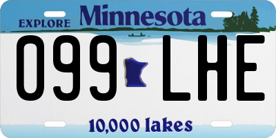 MN license plate 099LHE