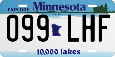 MN license plate 099LHF