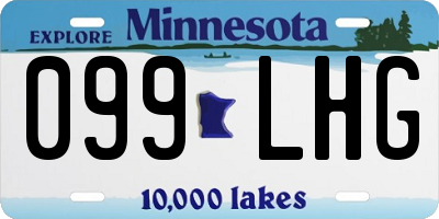 MN license plate 099LHG