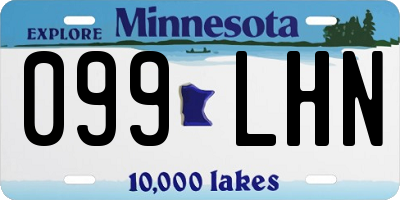 MN license plate 099LHN