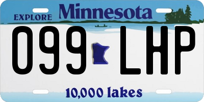 MN license plate 099LHP