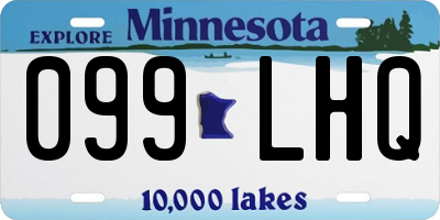 MN license plate 099LHQ