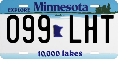 MN license plate 099LHT