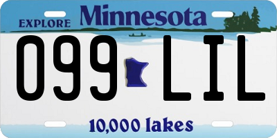 MN license plate 099LIL