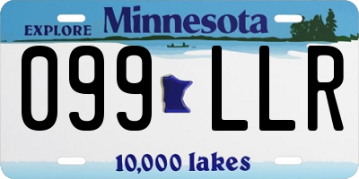 MN license plate 099LLR