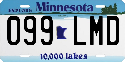 MN license plate 099LMD