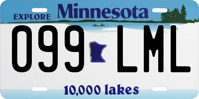 MN license plate 099LML