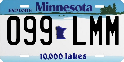 MN license plate 099LMM