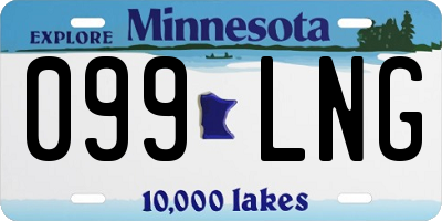 MN license plate 099LNG