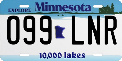 MN license plate 099LNR