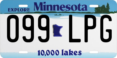 MN license plate 099LPG