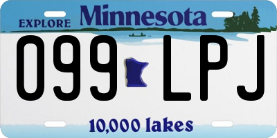 MN license plate 099LPJ