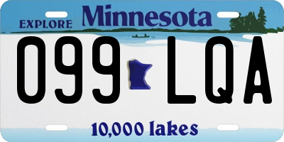 MN license plate 099LQA