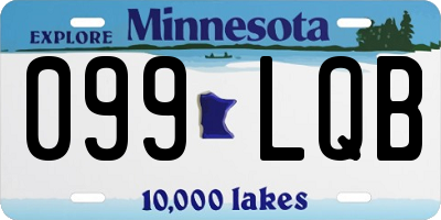 MN license plate 099LQB