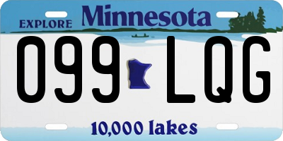 MN license plate 099LQG