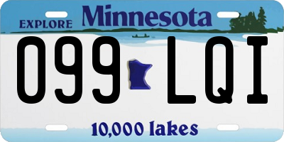 MN license plate 099LQI