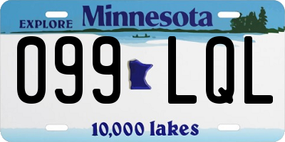 MN license plate 099LQL