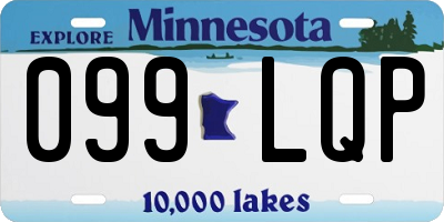 MN license plate 099LQP