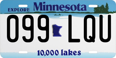 MN license plate 099LQU