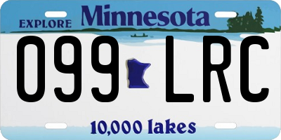 MN license plate 099LRC
