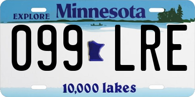 MN license plate 099LRE
