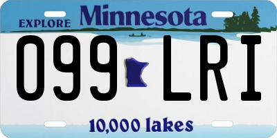 MN license plate 099LRI