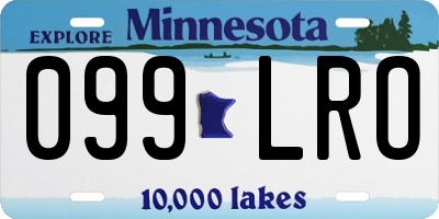 MN license plate 099LRO