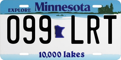 MN license plate 099LRT