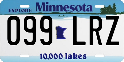 MN license plate 099LRZ