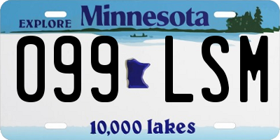 MN license plate 099LSM